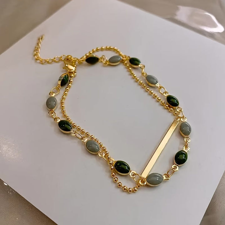 Pulseira de Ouro Prestige em Camadas