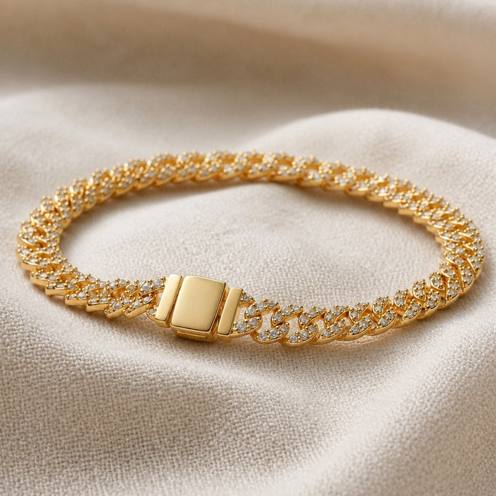 Pulseira Pave Cuban Shine