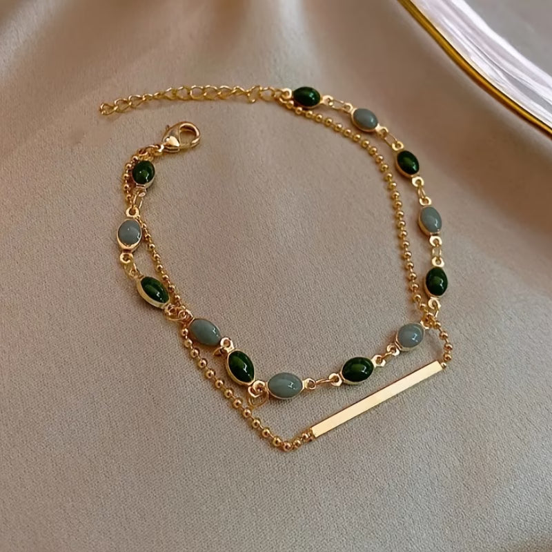 Pulseira de Ouro Prestige em Camadas