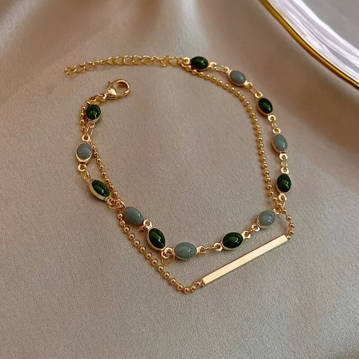 Pulseira de Ouro Prestige em Camadas