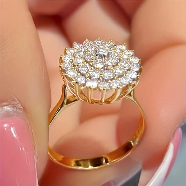 Anel Halo com Cristais em Cluster