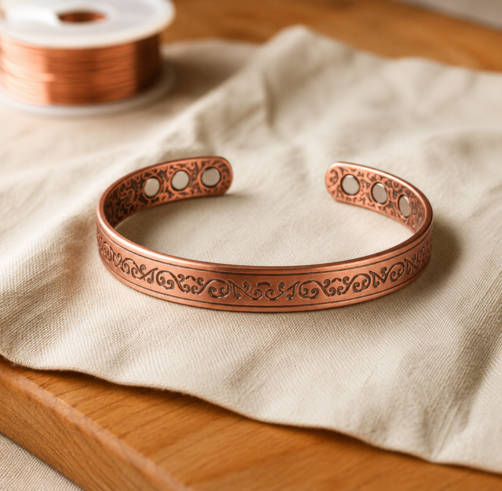 Pulseira de Cobre Ornada