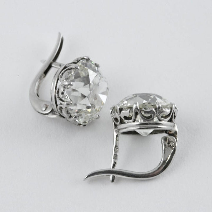 Brincos de Zircónia Prateados Vintage Luxe