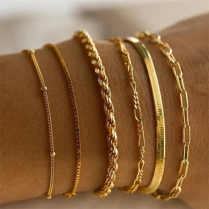 Conjunto de Pulseiras Cubanas Boho Retro