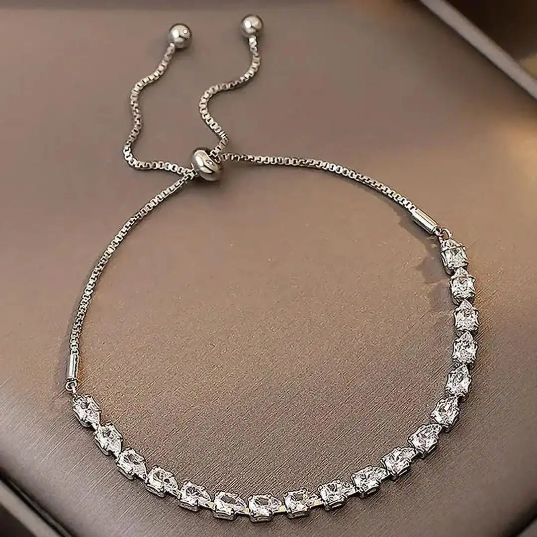 Pulseira de Pedras Geométricas Ajustável