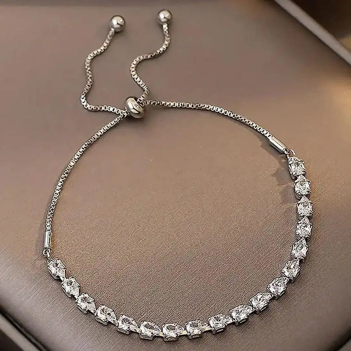 Pulseira de Pedras Geométricas Ajustável