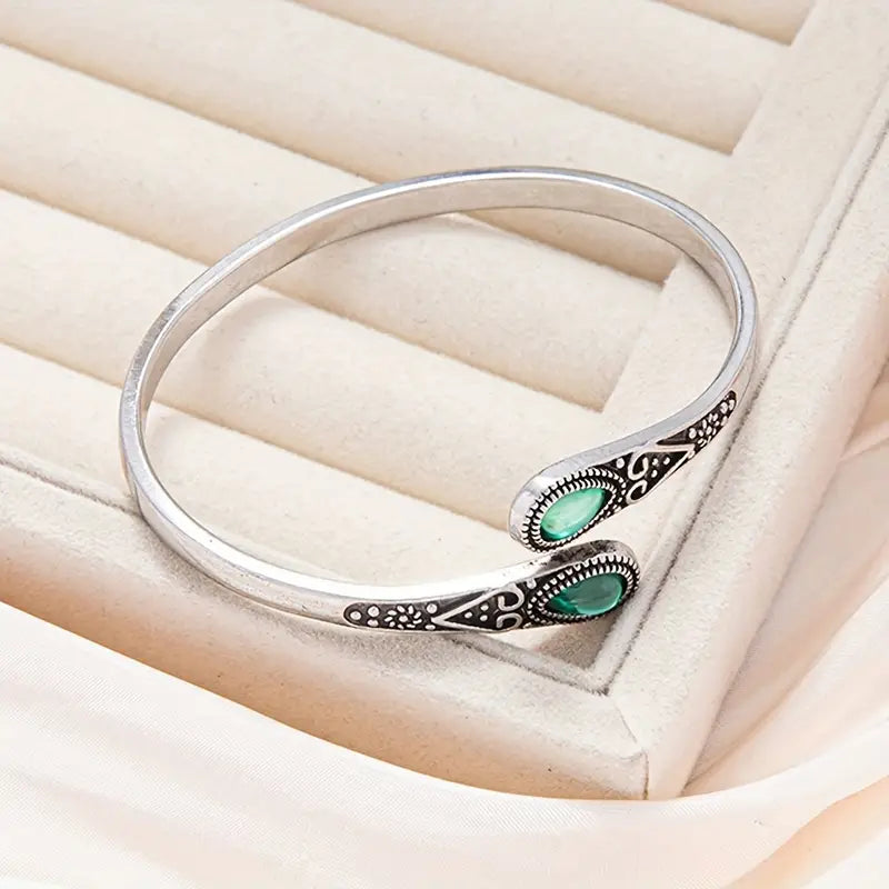 Bracelete de Prata Esmeralda Devereux