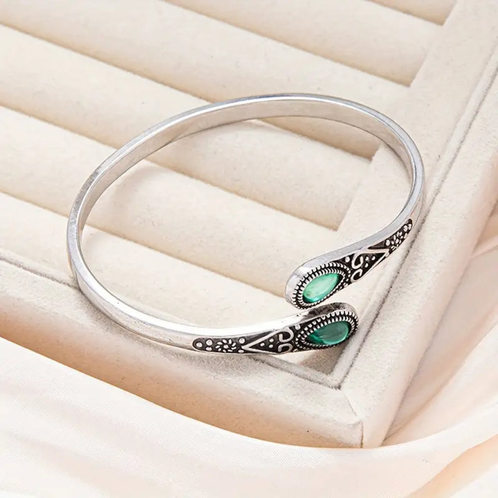 Bracelete de Prata Esmeralda Devereux
