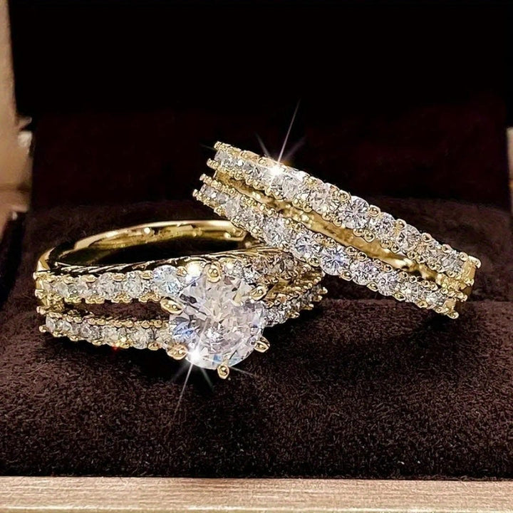 Conjunto de Anéis com Halo Radiante