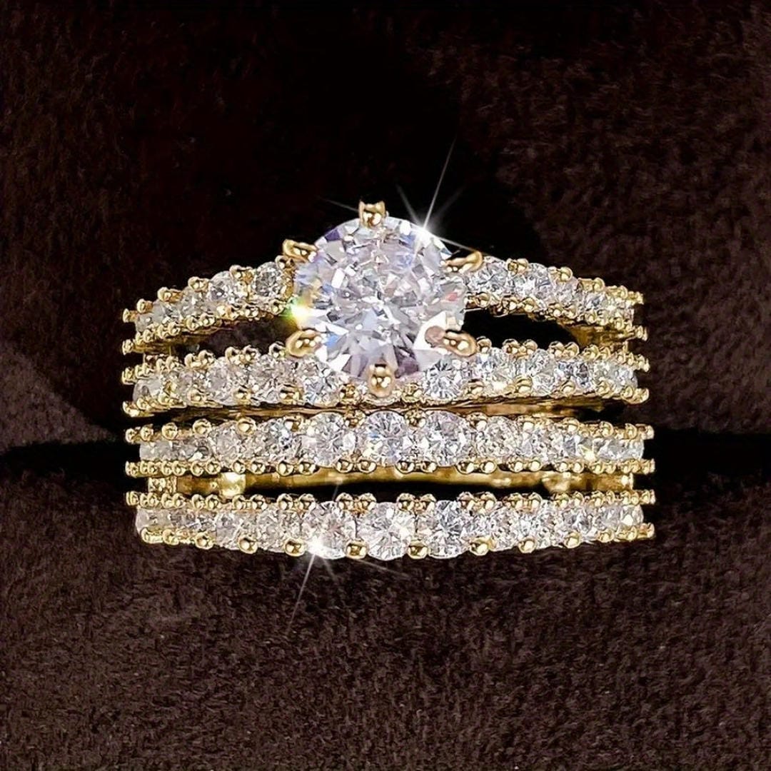 Conjunto de Anéis com Halo Radiante
