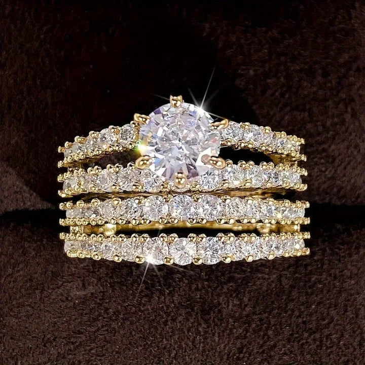 Conjunto de Anéis com Halo Radiante
