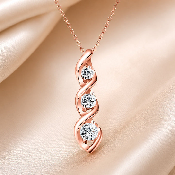 Colar de Zircônia Infinito em Ouro Branco