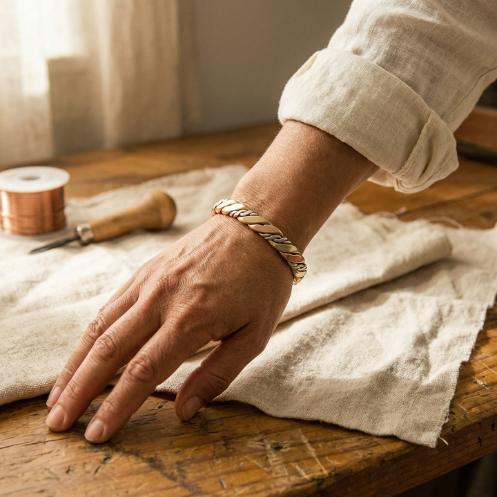 Pulseira de Cobre em Pedra