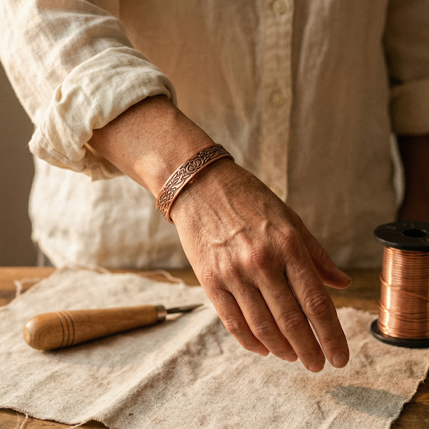 Pulseira de Cobre Musgo