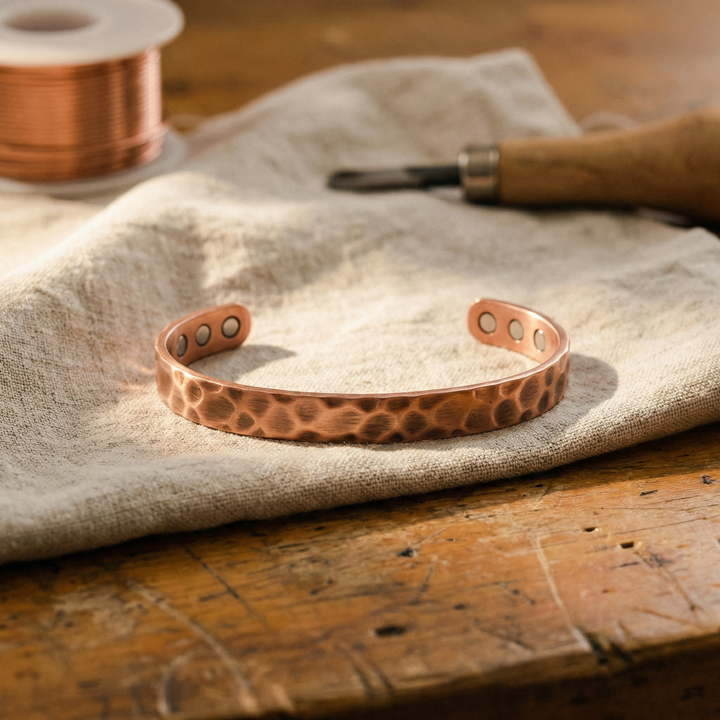 Pulseira de Cobre em Sulco
