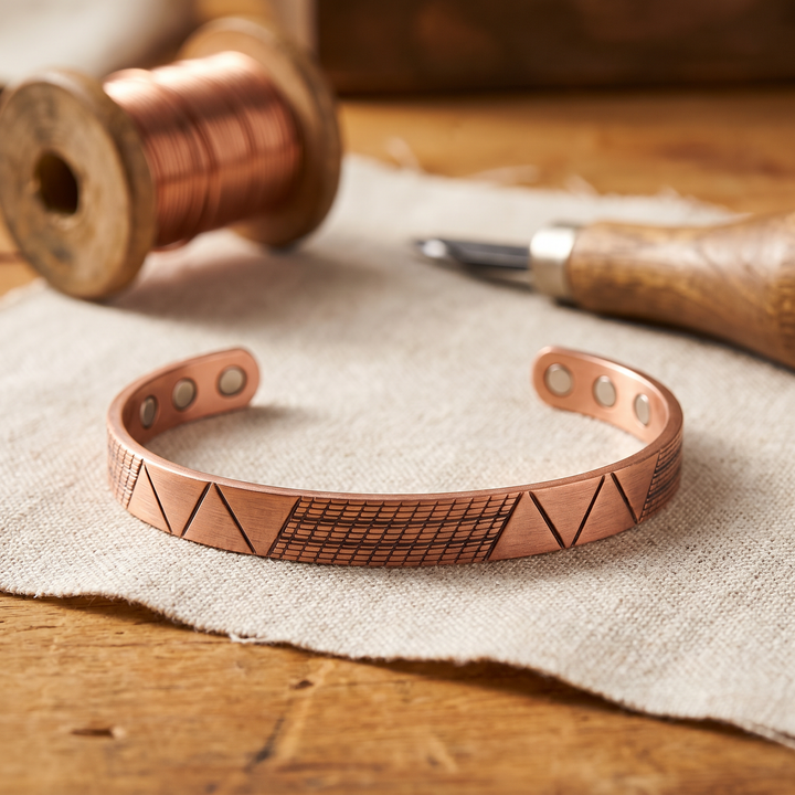 Bracelete de Cobre Crest
