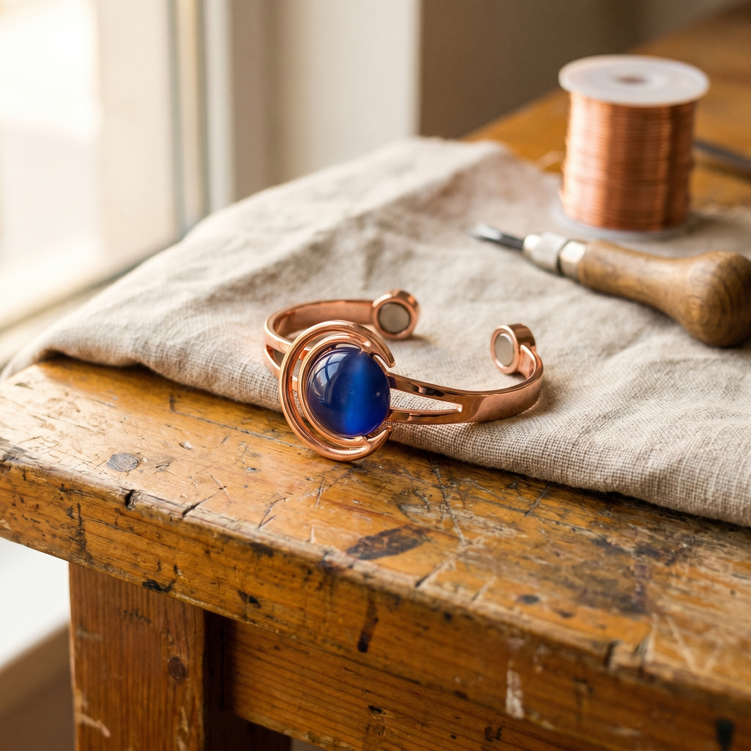 Pulseira de Cobre Esférica