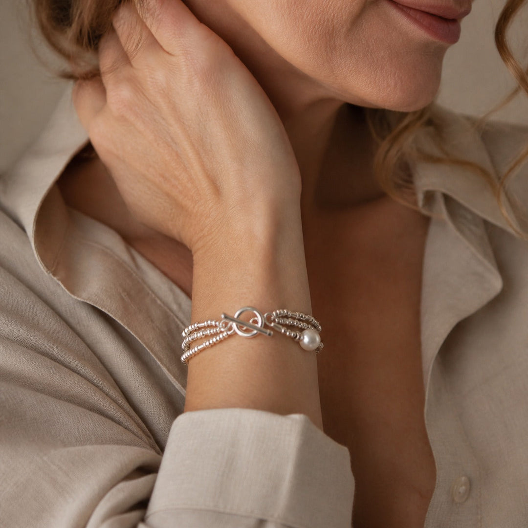 Coleção de Pulseiras de Pérolas Couture