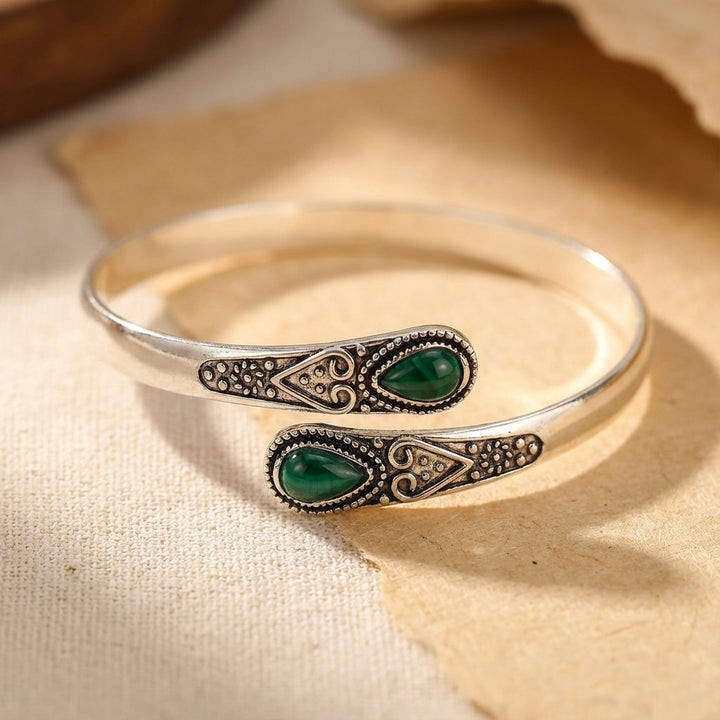 Bracelete de Prata Esmeralda Devereux